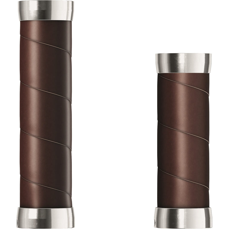 Load image into Gallery viewer, Brooks Handvatten Slender Leather grips 100 130mm a brown