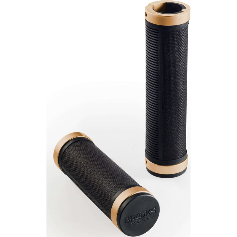 Load image into Gallery viewer, Brooks Handvatten Cambium grips 130mm black copper