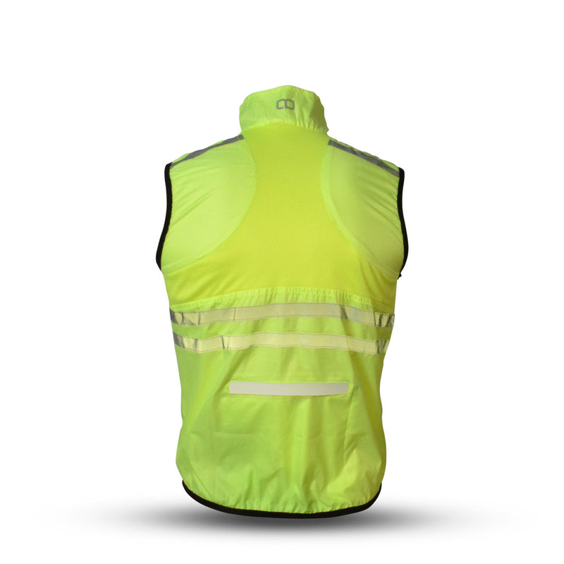 Load image into Gallery viewer, Gato Windbreaker mesh vest neon yellow extra small