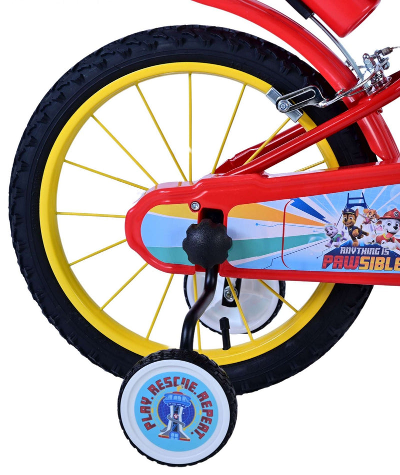 Load image into Gallery viewer, Paw patrol kinderfiets - jongens - 16 inch - rood - twee handremmen