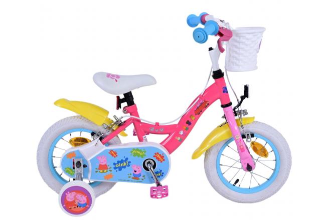 Load image into Gallery viewer, Peppa Pig Kinderfiets Meisjes 12 inch Roze Twee handremmen