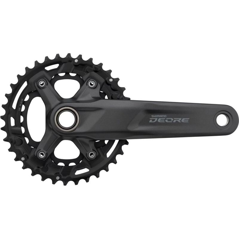 Afbeelding laden in galerijviewer, Shimano Crankstel Deore 10v zwart 36T-26T FCM4100-2 175mm OEM