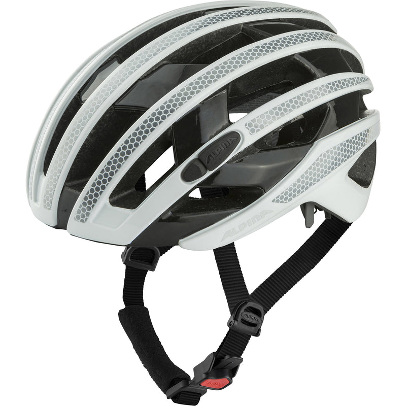 Afbeelding laden in galerijviewer, Alpina sports racehelm ravel reflective 51-56 glans wit