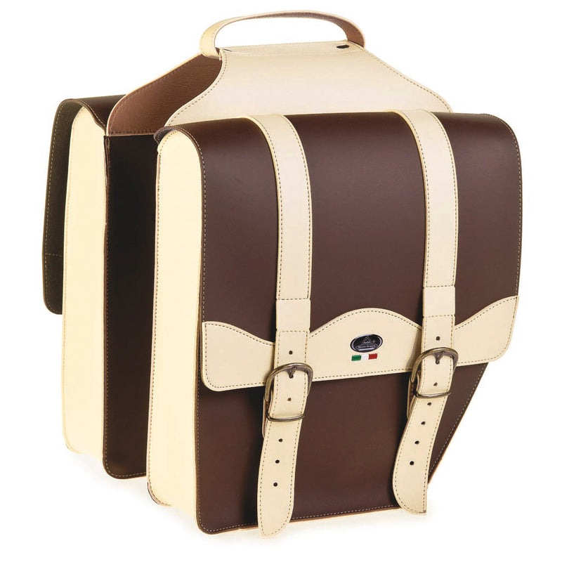 Load image into Gallery viewer, Monte grappa dubbele tas 17l cruiser vintage cream t.dimoro