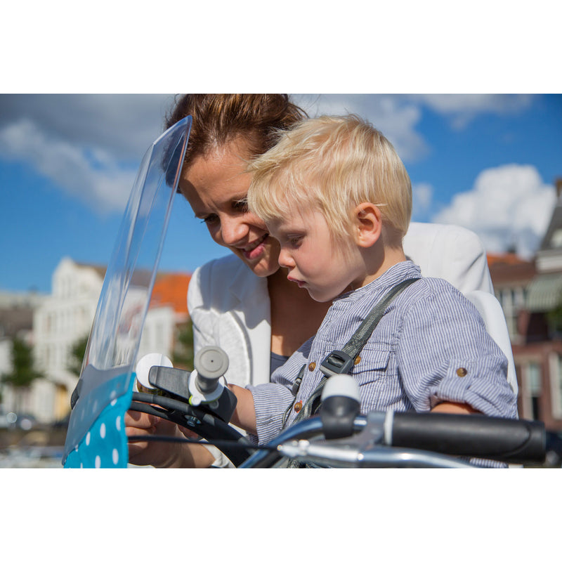 Load image into Gallery viewer, Qibbel Stylingset Windscherm Polka Dot blauw