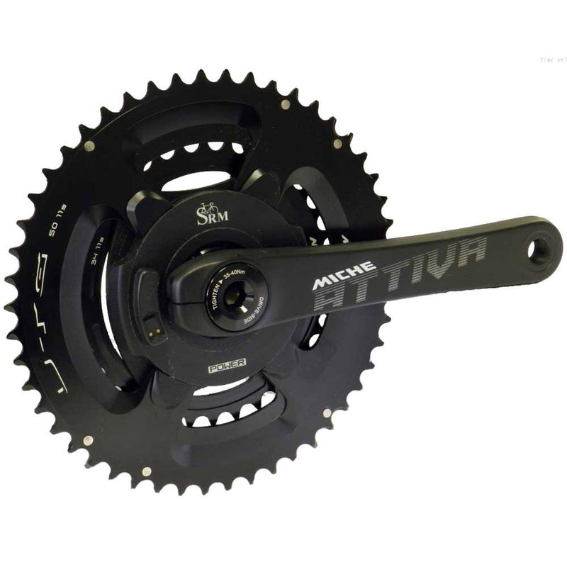 Load image into Gallery viewer, Miche crankset attiva met srm powermeter 175mm 34 50 boxed