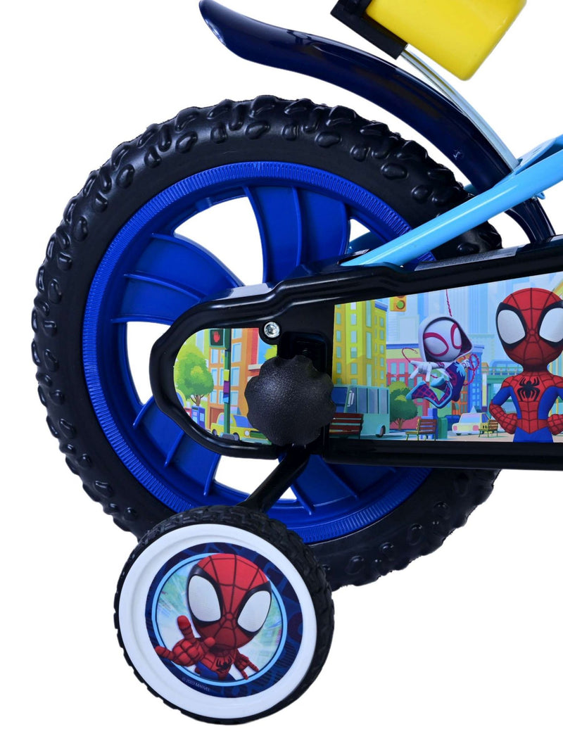 Load image into Gallery viewer, Spidey and his amazing friends Spidey Kinderfiets Jongens 12 inch Blauw