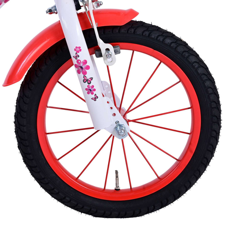 Load image into Gallery viewer, Volare Lovely Kinderfiets Meisjes 14 inch Rood Wit