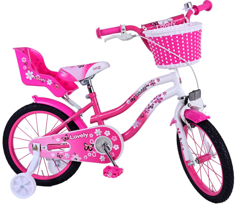 Load image into Gallery viewer, Volare Lovely Kinderfiets Meisjes 16 inch Roze Wit