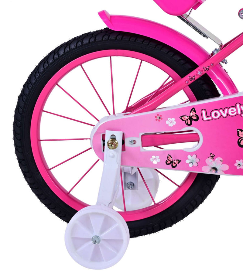 Load image into Gallery viewer, Volare Lovely Kinderfiets Meisjes 16 inch Roze Wit