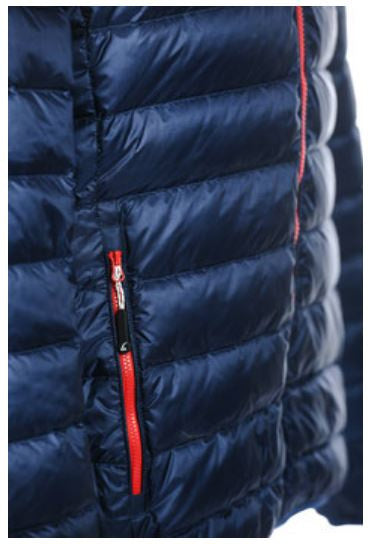 Afbeelding laden in galerijviewer, Alvivo Outdoorjas Glasgow heren nylon blauw rood maat XS