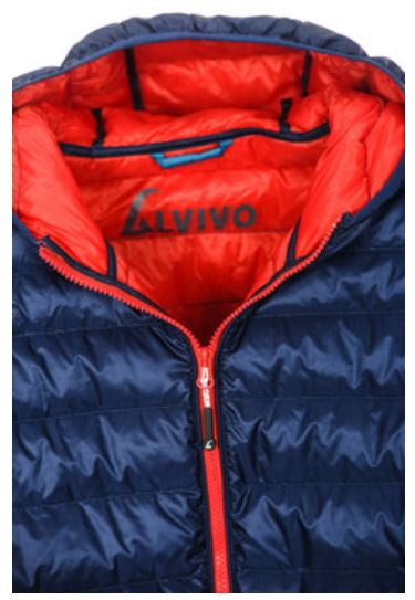 Afbeelding laden in galerijviewer, Alvivo Outdoorjas Glasgow heren nylon blauw rood maat XS