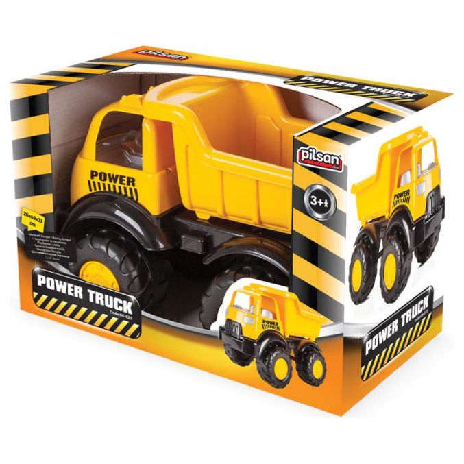 Load image into Gallery viewer, Pilsan Vrachtwagen geel zwart