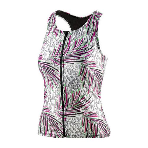Load image into Gallery viewer, Beco Tanktop BEsuit dames D-cup polyamide elastaan roze groen mt 38