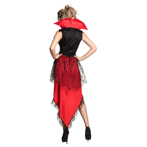 Load image into Gallery viewer, Boland Bloodthirsty queen kostuum dames rood zwart maat 44 46 (L)