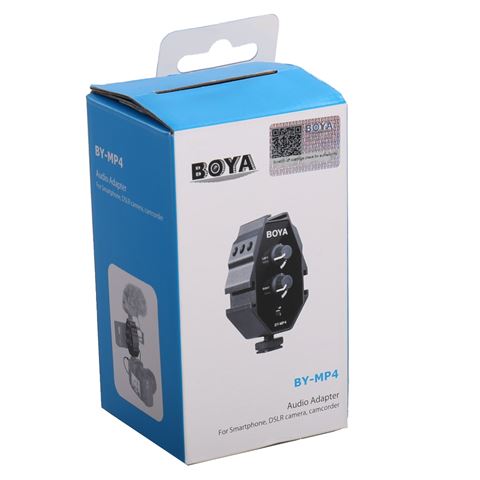 Load image into Gallery viewer, Boya Audio Adapter BY-MP4 voor Smartphone, DSLR, Camcorders en PC
