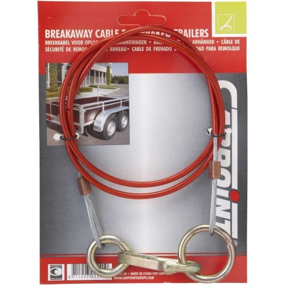Load image into Gallery viewer, Carpoint Breekkabel voor oplooprem 110 cm rood