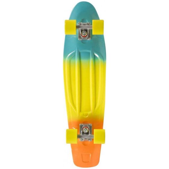 Load image into Gallery viewer, Choke Jim Tricolor skateboard 71 cm blauw geel oranje