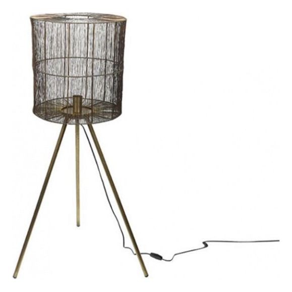 Load image into Gallery viewer, Hi-point Duncan staande lamp 119 cm E27 nikkel 25W goud