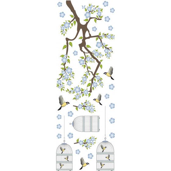 Load image into Gallery viewer, Crearreda Muursticker Branch Cages 300 x 270 cm 13-delig