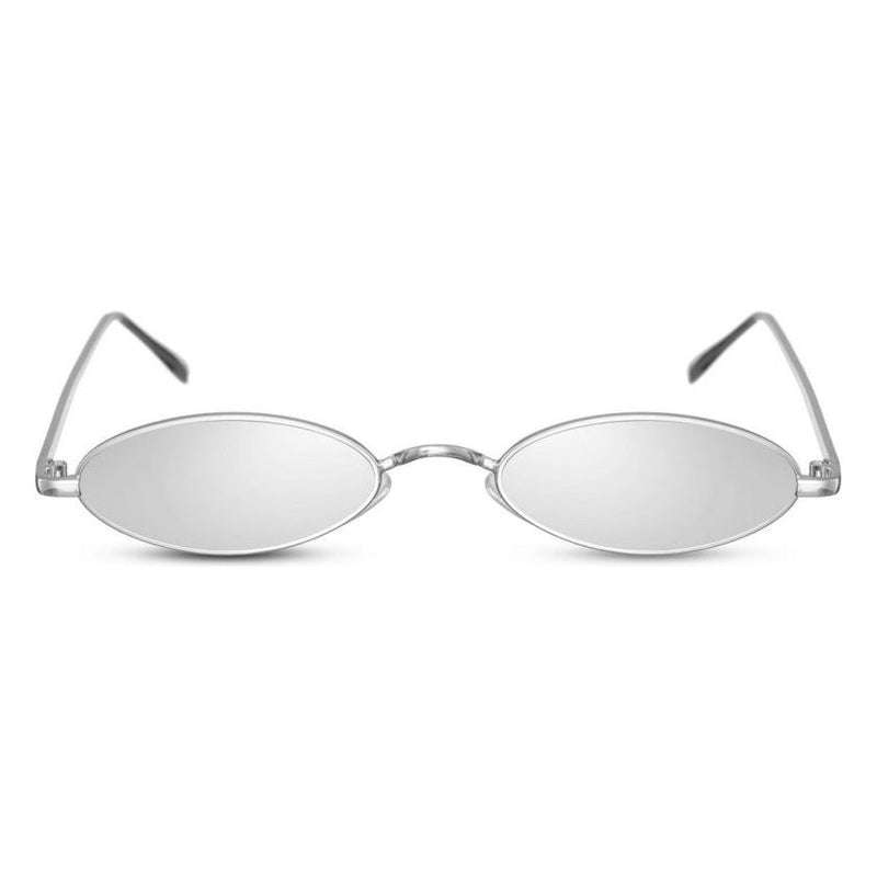Load image into Gallery viewer, Cwi Zonnebril dames ovaal randloos cat. 3 zilver zilver