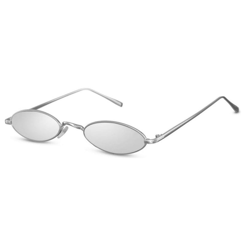 Load image into Gallery viewer, Cwi Zonnebril dames ovaal randloos cat. 3 zilver zilver