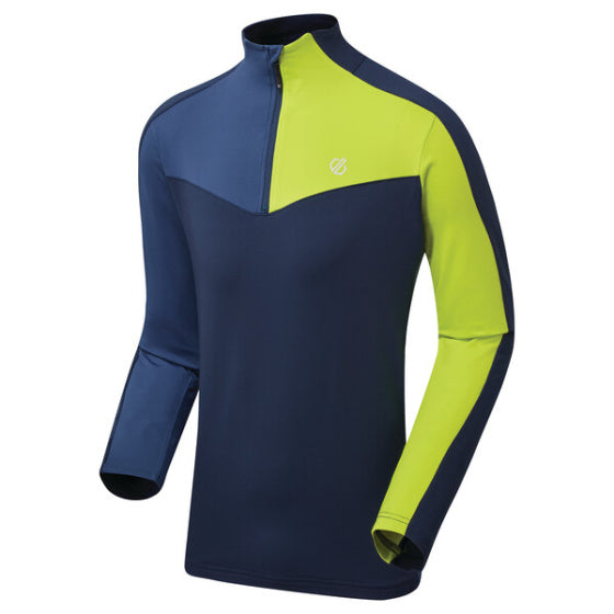 Load image into Gallery viewer, Dare 2b Longsleeve Depose heren polyester blauw lime maat XS