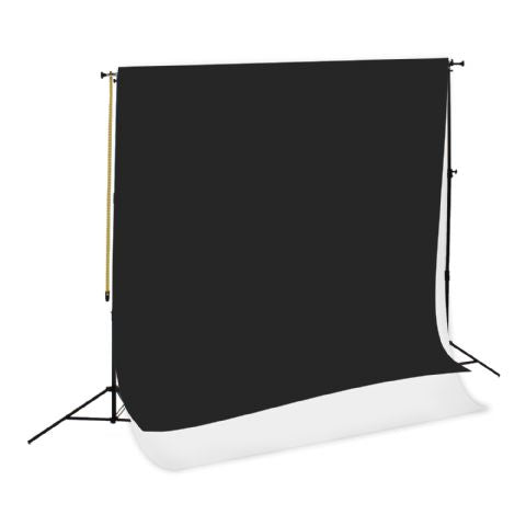 Load image into Gallery viewer, Falcon Eyes Achtergrond Systeem SPK-2 incl. 2 Rollen Zw Wit 1,35x11 m