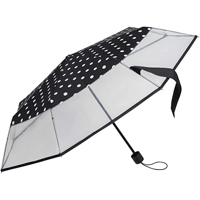 Load image into Gallery viewer, Falconetti Paraplu 24 x 90 cm polyester zwart transparant