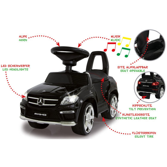 Load image into Gallery viewer, Jamara Mercedes GL 63 AMG loopauto 65,5 x 28 x 39 cm zwart