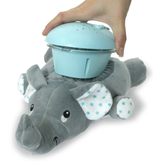 Load image into Gallery viewer, Jamara Dreamy Elephant nachtlamp led 32 cm grijs blauw