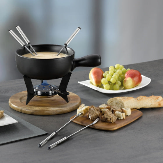 Load image into Gallery viewer, Kela Country fondueset 6 personen 2 liter 10-delig zwart