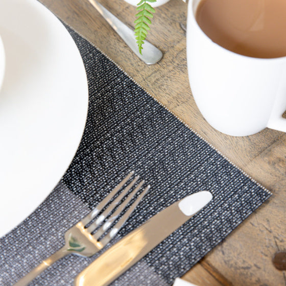 Load image into Gallery viewer, Kitchencraft Placemat 30 x 45 cm PVC polyester wit grijs