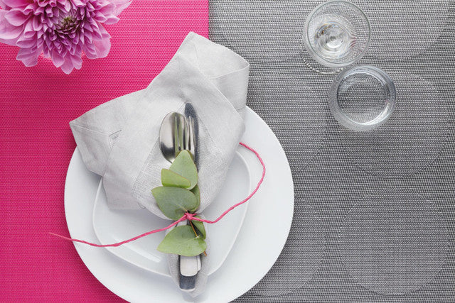 Load image into Gallery viewer, Kitchencraft Placemat 30 x 45 cm PVC polyester zilvergrijs