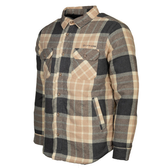 Load image into Gallery viewer, Life line Jervis Padded Flannel Shirt heren beige maat L