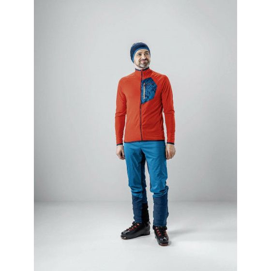 Load image into Gallery viewer, Löffler Outdoorvest heren polyester oranje blauw maat 46