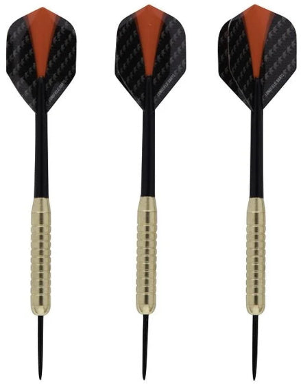 Load image into Gallery viewer, Longfield darts Steeltip Dartpijl Set 18 gram Zwart Donkerrood 3 stuks