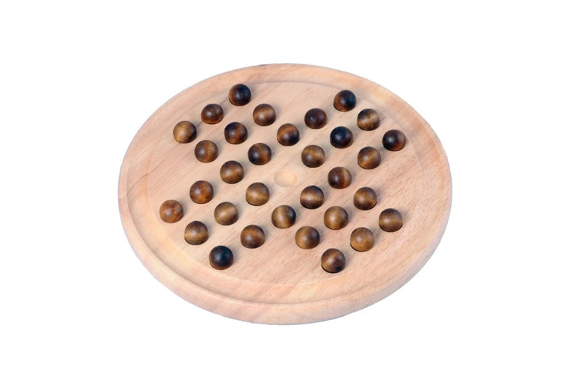 Load image into Gallery viewer, Longfield games Solitaire hout rubber 23 cm naturel