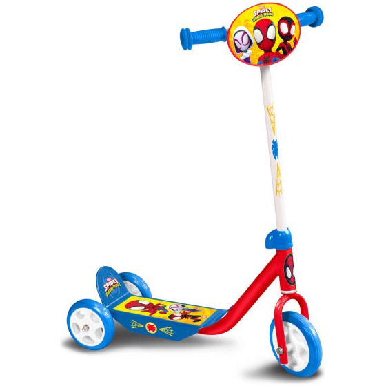 Load image into Gallery viewer, Marvel 3-wiel kinderstep Spidey junior rood blauw