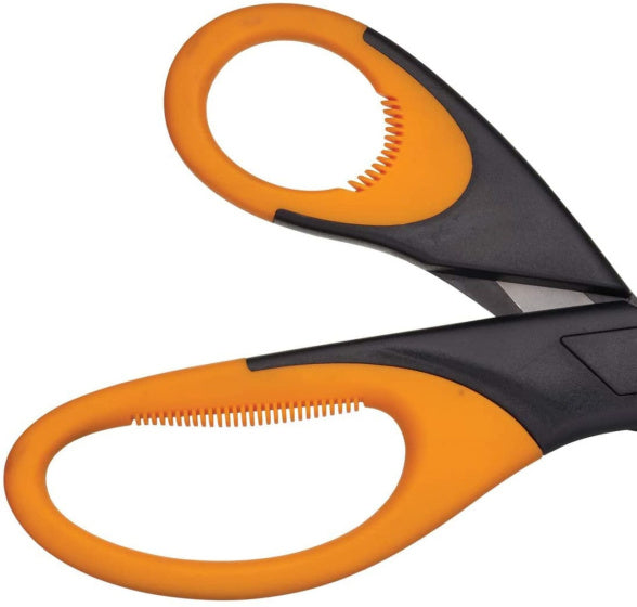 Load image into Gallery viewer, Masterclass Kruidenschaar 20 cm RVS rubber zwart oranje