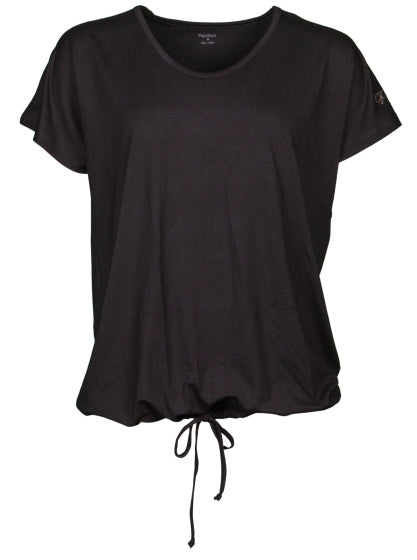 Load image into Gallery viewer, Papillon Loose fit sportshirt ronde hals dames zwart maat M