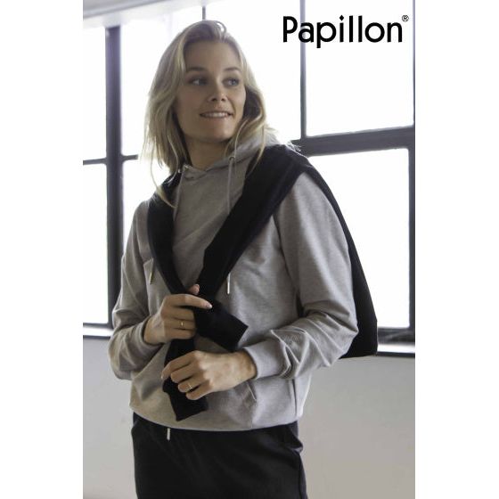 Load image into Gallery viewer, Papillon Sweat Hoody Katoen Dames Grijs Maat M