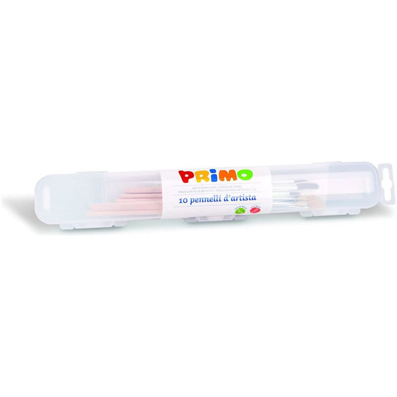 Load image into Gallery viewer, Primo Kwastenset junior 22 cm hout naturel 11-delig