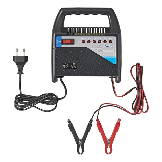 Load image into Gallery viewer, Proplus Acculader 6 12 Volt 6 Ampère 20+Ah zwart