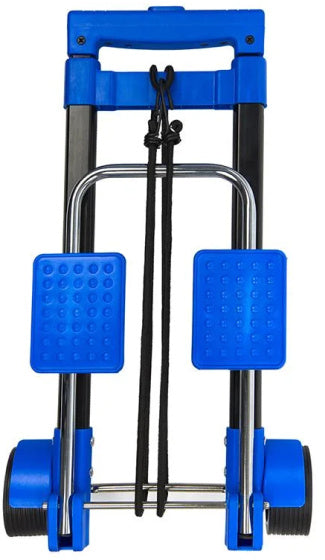 Load image into Gallery viewer, Proplus Inklapbare bagagetrolley 30 kg staal zwart blauw