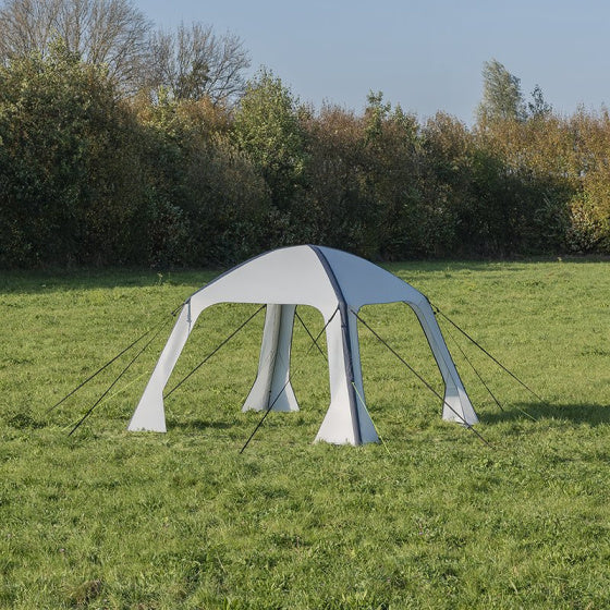 Load image into Gallery viewer, Proplus Partytent opblaasbaar 365 x 365 cm lichtgrijs