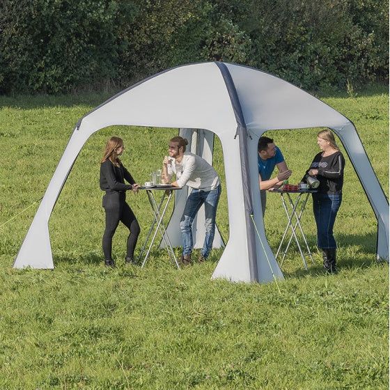 Load image into Gallery viewer, Proplus Partytent opblaasbaar 365 x 365 cm lichtgrijs