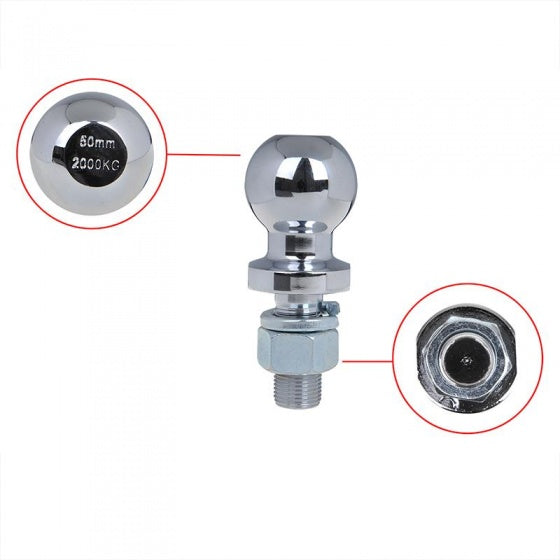 Load image into Gallery viewer, Proplus Trekhaakkogel 50 mm recht M22 in blister zilver