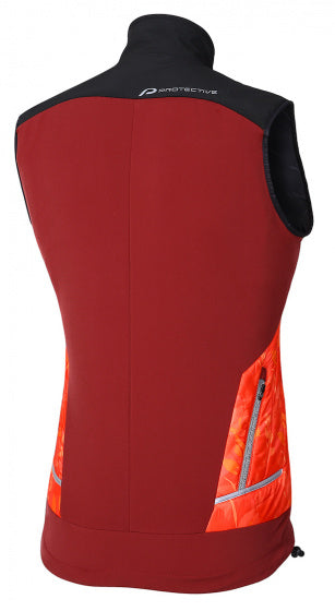 Load image into Gallery viewer, Protective Bodywarmer P-Painted Bird dames polyester rood mt 48