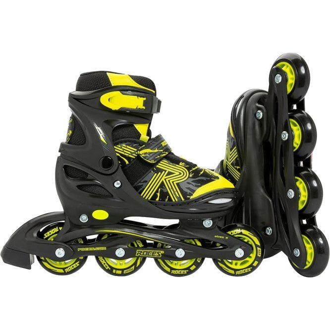 Load image into Gallery viewer, Roces Inline skates Jokey 3.0 softboot 82A zwart geel maat 38-41